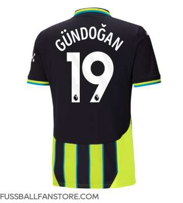 Manchester City Ilkay Gundogan #19 Replik Auswärtstrikot 2024-25 Kurzarm